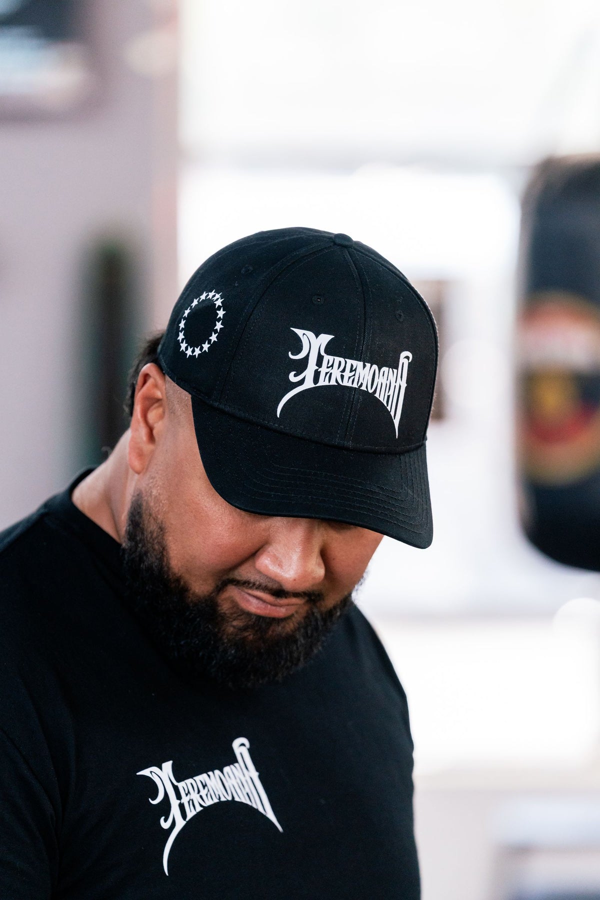 Black Team Teremoana cap with the Teremoana wordmark on the front, adult